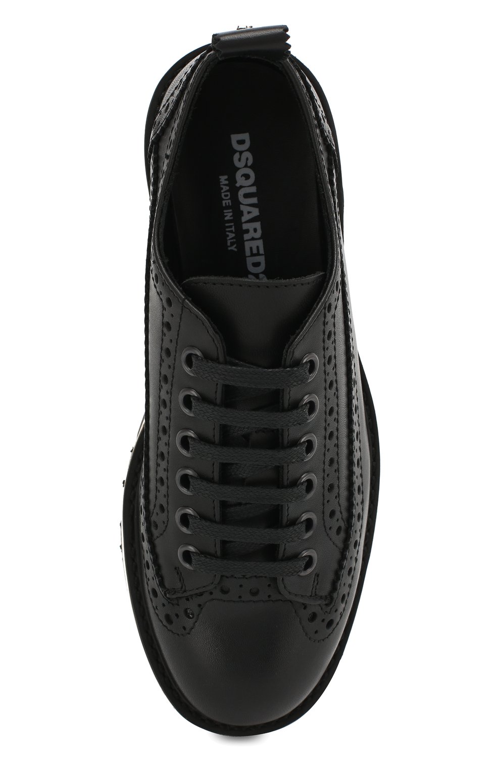 Кожаные дерби с брогированием DSQUARED2, арт. 54262/28-35, фото 4