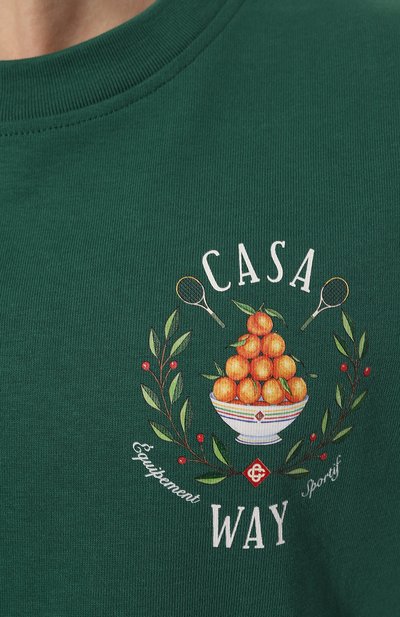 Хлопковая футболка CASABLANCA, арт. MPS24-JTS-001-07, фото 5