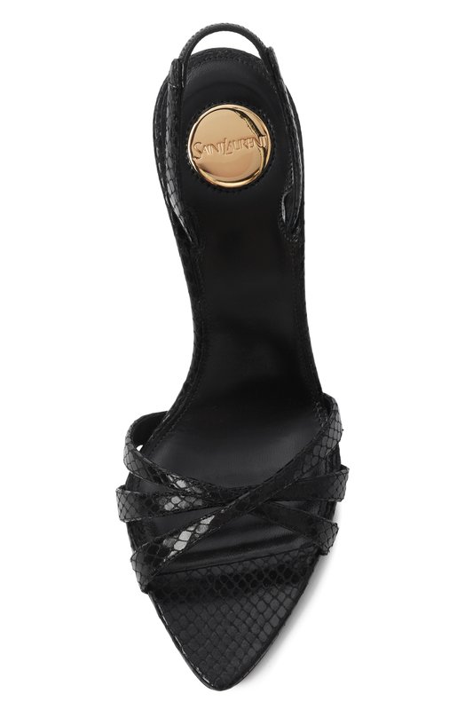 Кожаные босоножки Kate 110 Saint Laurent 859260/AAGFL Чёрный  859260/AAGFL Фото 6
