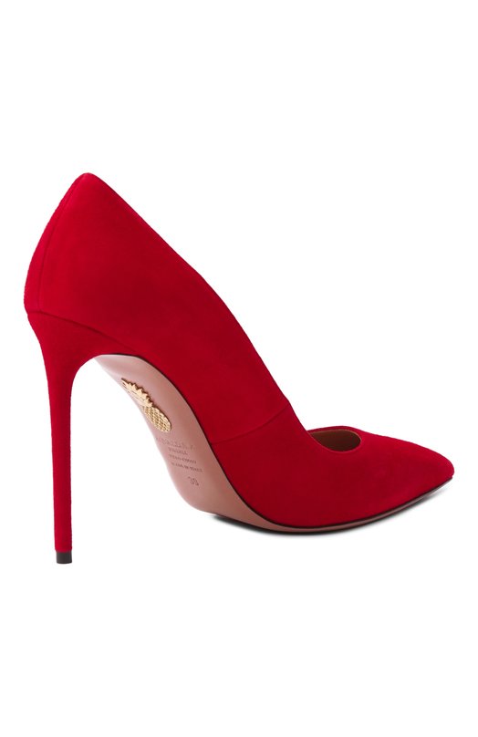 Замшевые туфли Purist 105 Aquazzura PURHIGP1-SUE-F00 Красный  PURHIGP1-SUE-F00 Фото 5