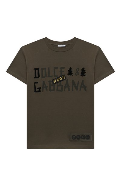 Хлопковая футболка DOLCE & GABBANA, арт. L4JTBL/G7X0E/8-14, фото 1
