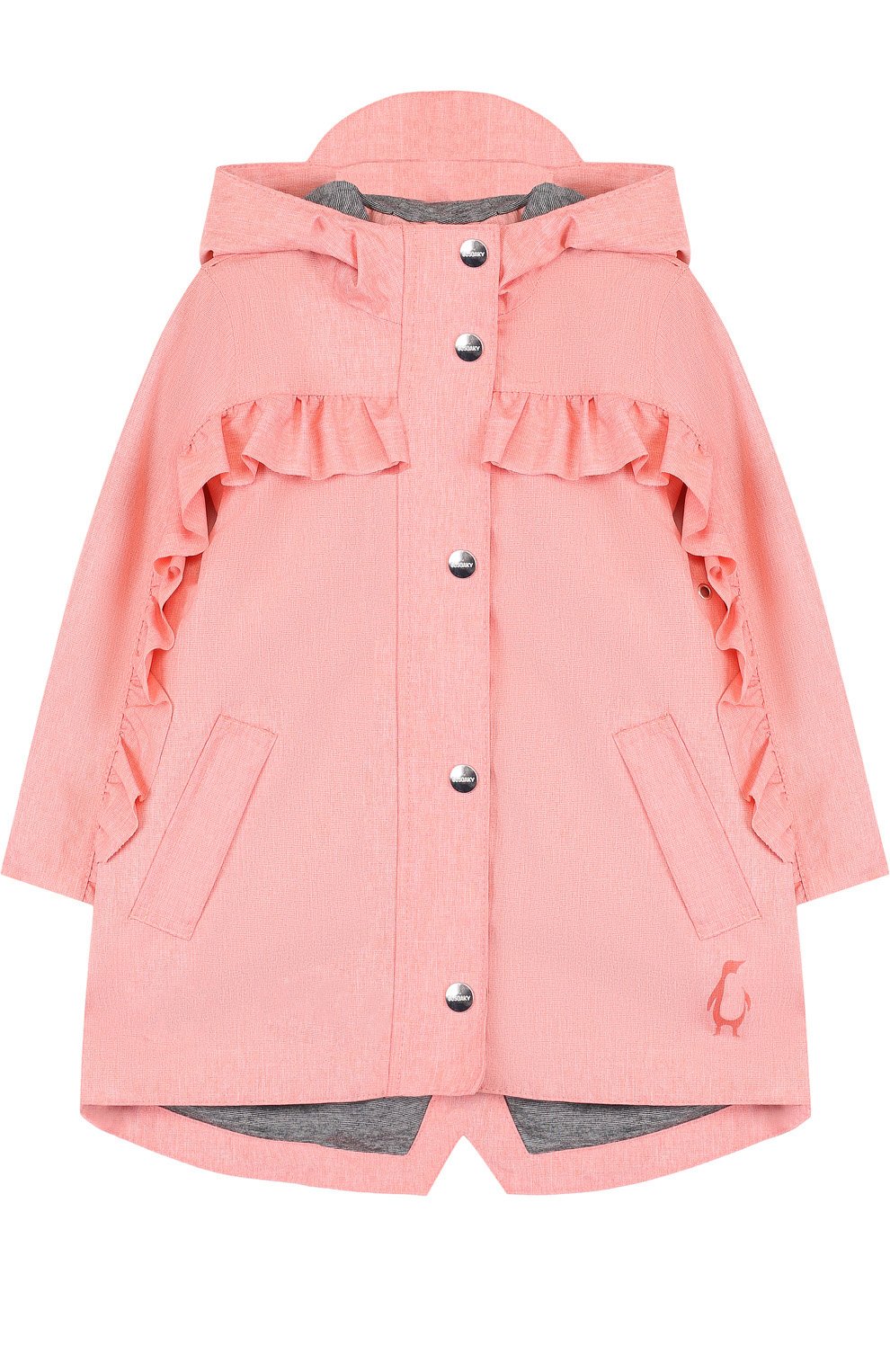 Дождевик с капюшоном и оборками GOSOAKY, арт. 181.101.239/C0ATED W0VEN MELANGE, фото 1