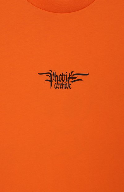 Хлопковая футболка PHOBIA ARCHIVE, арт. PHK00761, фото 3