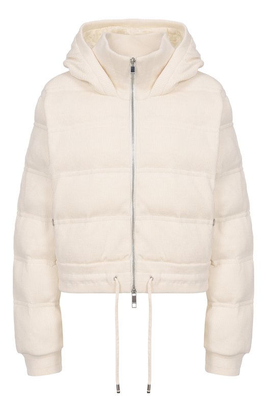 Утепленная куртка из хлопка и шерсти  BOSS 50501569 Кремовый 50501569