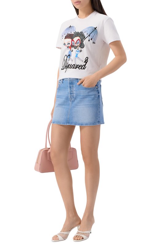 Джинсовая юбка Mother 9441-1409 Голубой  9441-1409 Фото 2