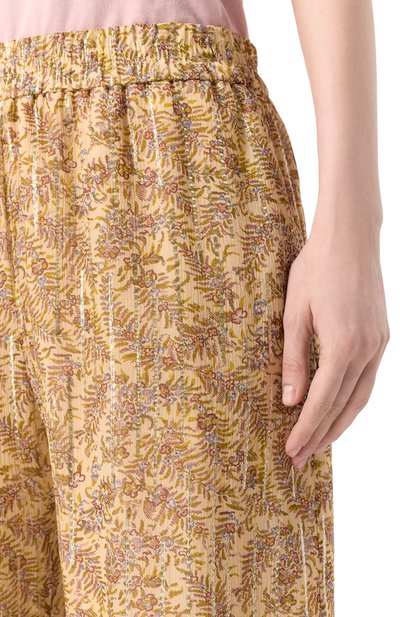 Шелковые брюки VALENTINO бежевого цвета по цене 385500 руб., арт. 8B3RB746/A54, фото 5 Шелковые брюки VALENTINO, арт. 8B3RB746/A54, фото 5