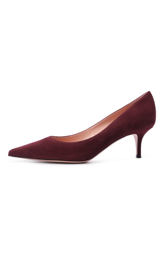 Замшевые туфли Gianvito 55 Gianvito Rossi G20336.55RIC.CAMR0YA Бордовый  G20336.55RIC.CAMR0YA Фото 4