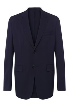 Мужской шерстяной пиджак BERLUTI темно-синего цвета, арт. R14GCH38-WAI0 | Фото 1 (Рукава: Длинные; Материал внешний: Шерсть; Длина (для топов): Стандартные; Статус проверки: Проверена категория, Проверено; 1-2-бортные: Однобортные; Пиджаки М: Прямой; Случай: Формальный; Стили: Классический; Материал сплава: Проверено, Проставлено; Драгоценные камни: Проставлено)