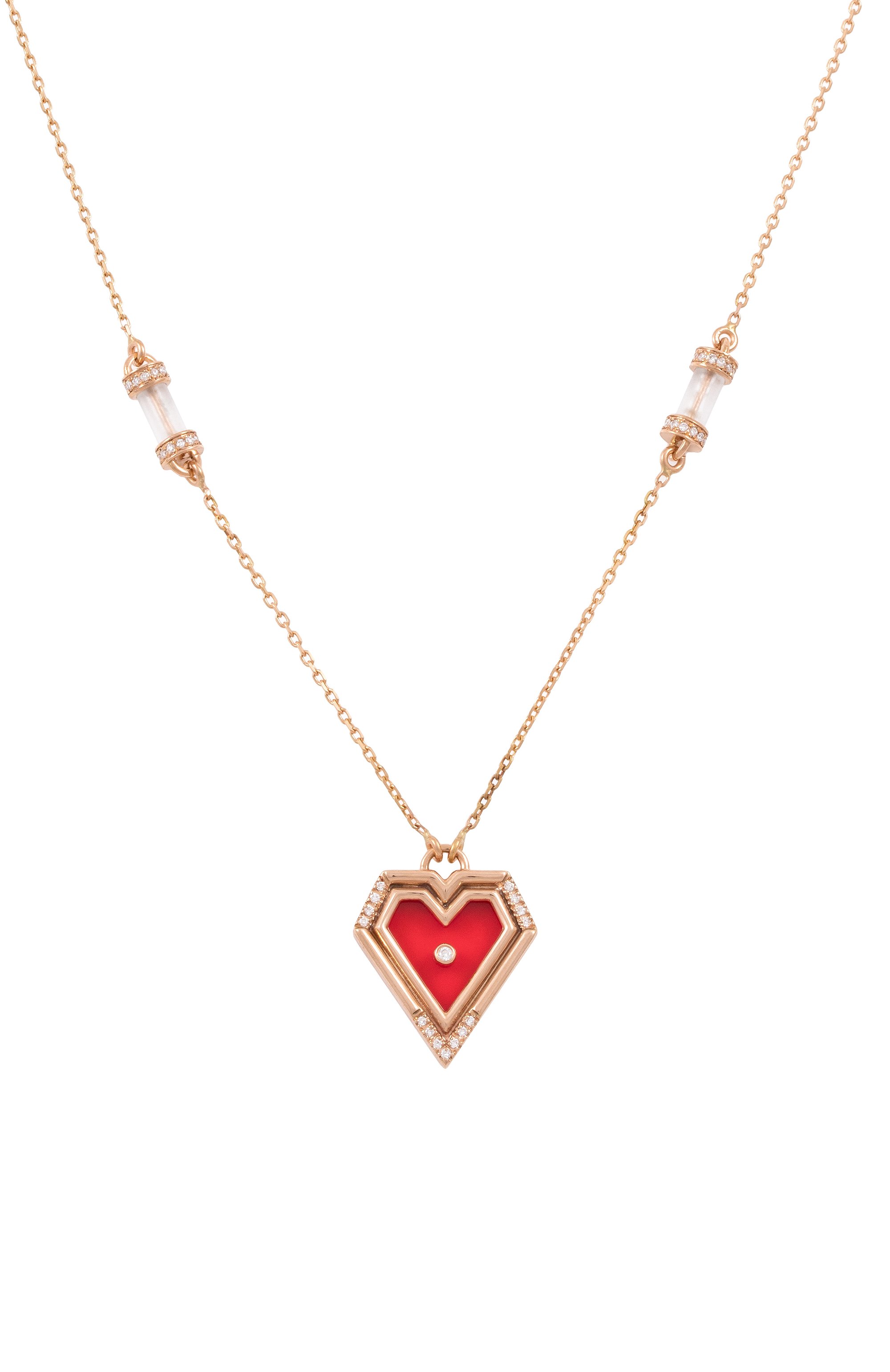 Колье L'ATELIER NAWBAR бесцветного цвета по цене 316250 руб., арт. N111RD, фото 1 Колье L'ATELIER NAWBAR, арт. N111RD, фото 1