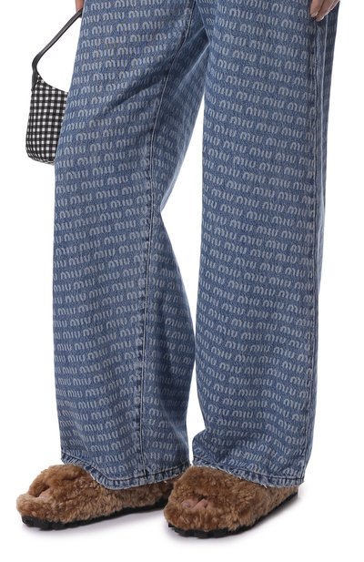 Меховые сандалии MIU MIU, арт. 5X579D-3I3K-F0046-010, фото 3