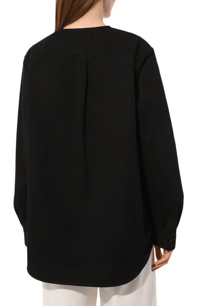 Хлопковая блузка TOTEME, арт. 242-WRT1434-FB0103, фото 4