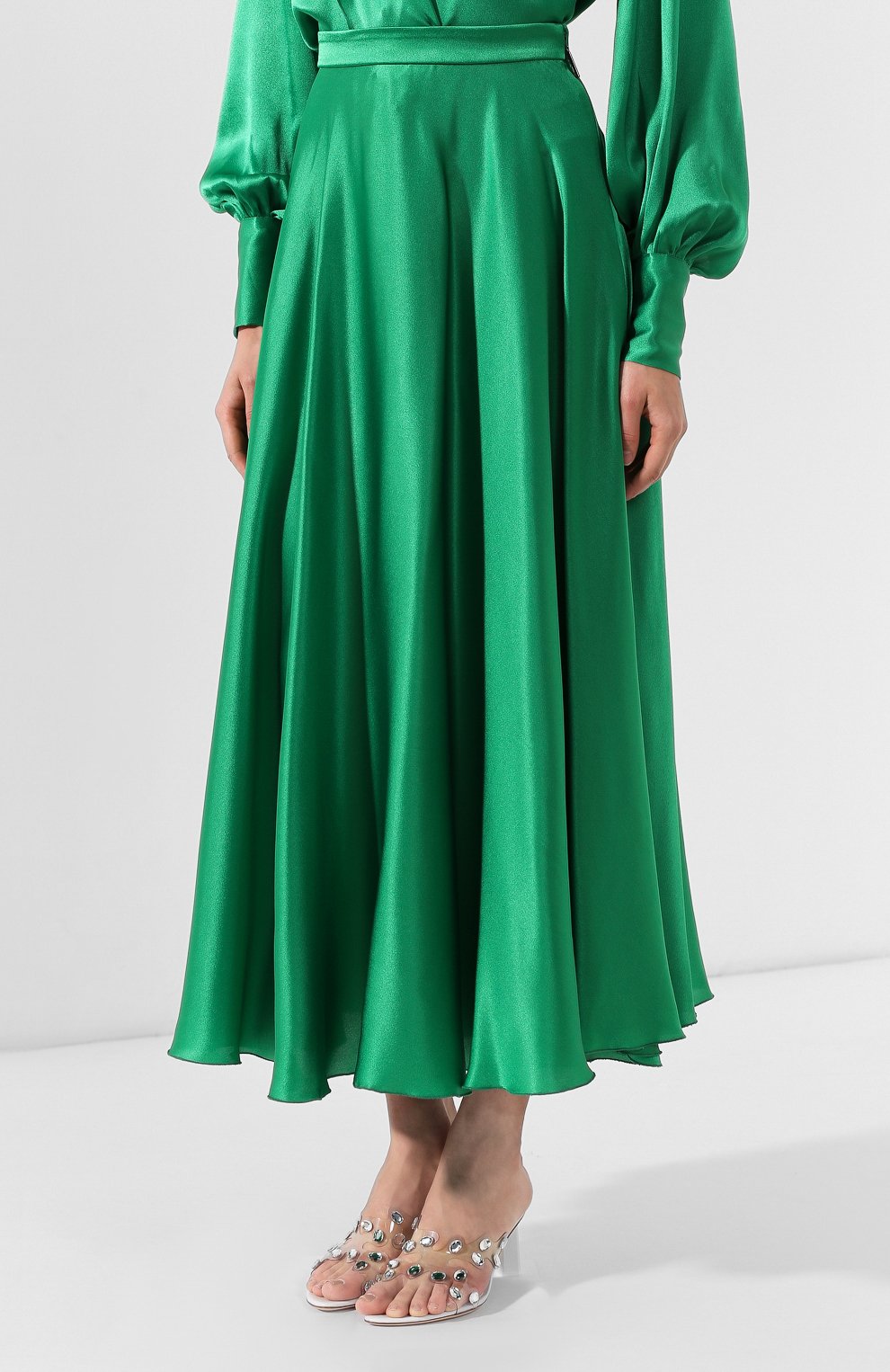 Юбка MSGM зеленого цвета по цене 59050 руб., арт. 2743MDD01 195704, фото 3 Юбка MSGM, арт. 2743MDD01 195704, фото 3