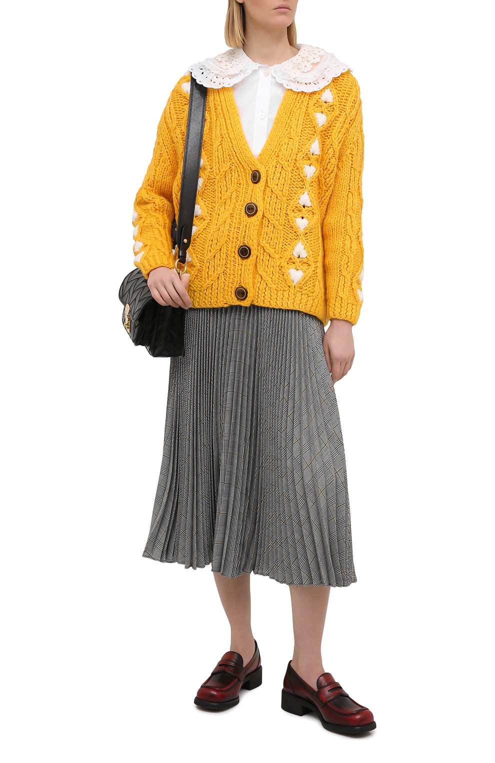 Хлопковая блузка MIU MIU, арт. MK1479-1AYZ-F0009, фото 2