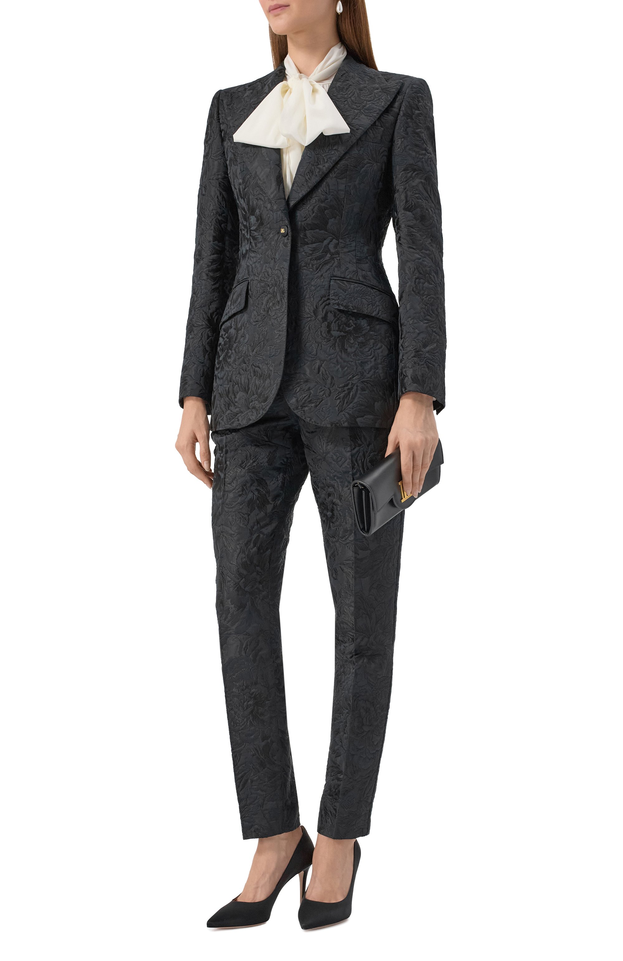 Жакет из хлопка и шелка DOLCE & GABBANA, арт. F29UCT/GDDBT, фото 2