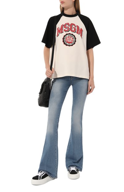 Хлопковая футболка MSGM, арт. 3741MDM86/247798, фото 2