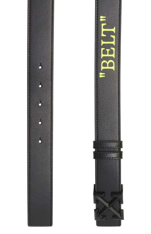 Кожаный ремень Off-White 0MRB14GF25LEA002 Чёрный  0MRB14GF25LEA002 Фото 3