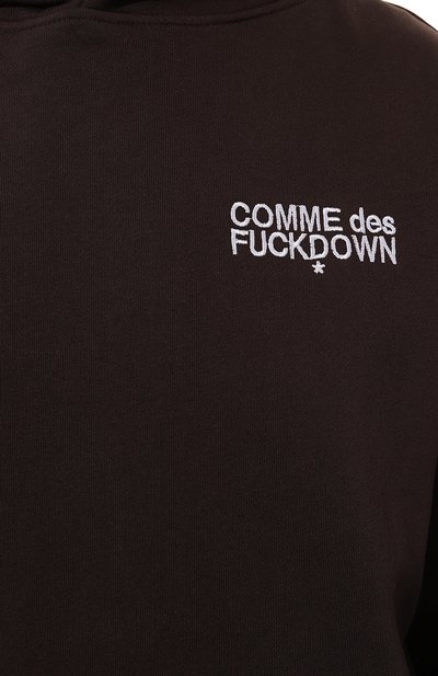 Хлопковое худи COMME DES FUCKDOWN, арт. CFABW01010, фото 5