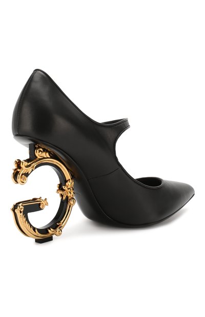 Кожаные туфли lori DOLCE & GABBANA, арт. CD1476/AV967, фото 4