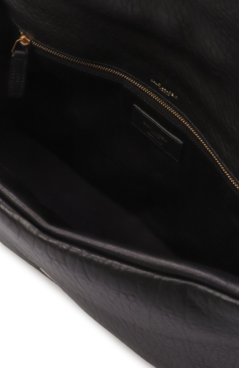 Женская сумка calypso large SAINT LAURENT черного цвета, арт. 777399/AACYT | Фото 5 (Материал: Натуральная кожа; Размер: large; Ремень/цепочка: На ремешке)