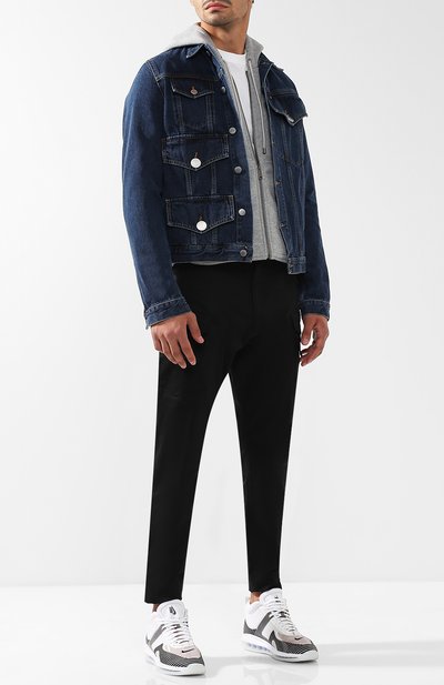 Комбинированные кроссовки lebron x john elliott icon на шнуровке NIKELAB, арт. AQ0114-100, фото 2