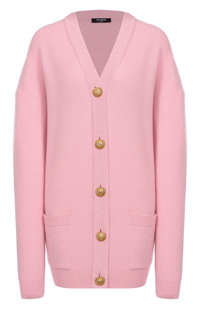 Женский кардиган из кашемира и шерсти BALMAIN, арт. GF1K0003/KI87