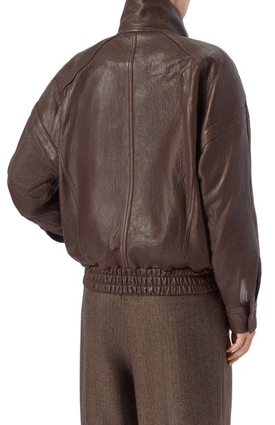 Кожаный бомбер SAINT LAURENT, арт. 836513/YCNF2, фото 4