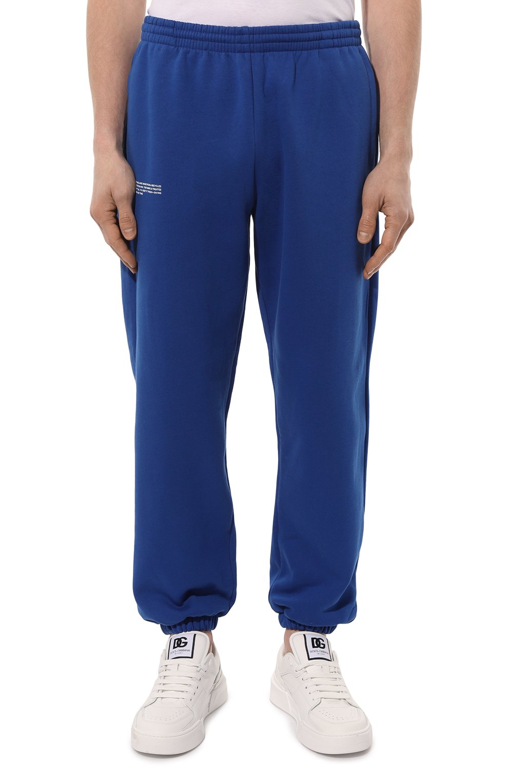 Хлопковые джоггеры PANGAIA синего цвета по цене 12750 руб., арт. Island Track Pants, фото 7 Хлопковые джоггеры PANGAIA, арт. Island Track Pants, фото 7