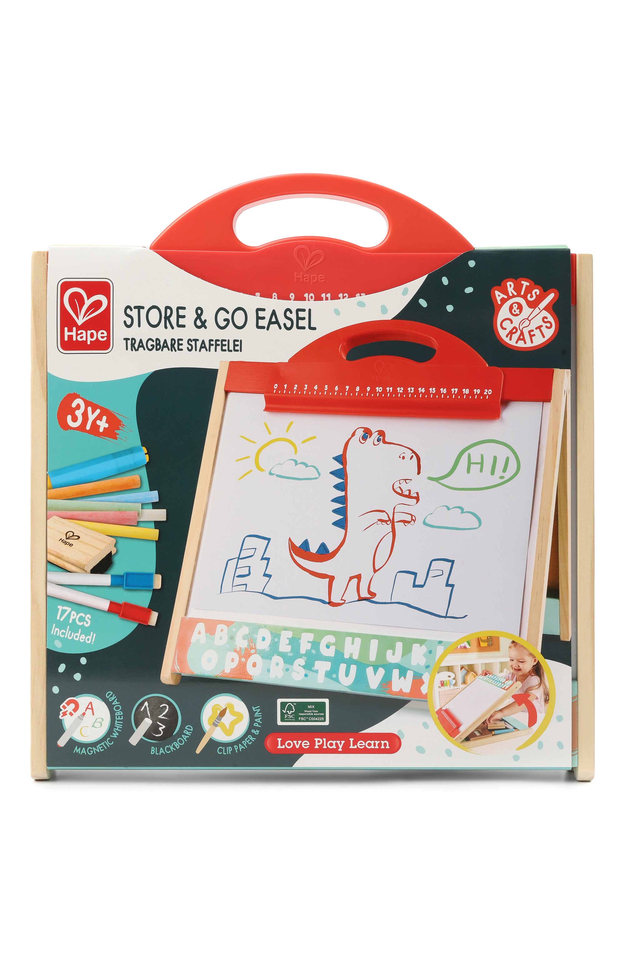 Двусторонний игровой мольберт для рисования HAPE, арт. E1062_HP, фото 1