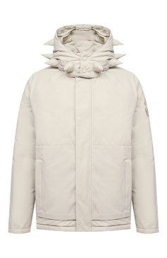 Женская пуховая куртка MONCLER GENIUS светло-бежевого цвета, арт. F2-09E-1B504-40-V0135 | Фото 1 (Кросс-КТ: Куртка, Утепленный, Пуховик; Рукава: Длинные; Женское Кросс-КТ: Пуховик-куртка; Материал внешний: Синтетический материал, Хлопок; Материал сплава: Проставлено; Материал подклада: Синтетический материал; Драгоценные камни: Проставлено; Длина (верхняя одежда): Короткие; Материал утеплителя: Пух и перо)