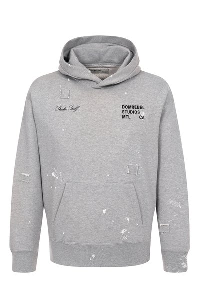 Мужской хлопковое худи DOMREBEL, арт. M STAFF PULL0VER H00DIE