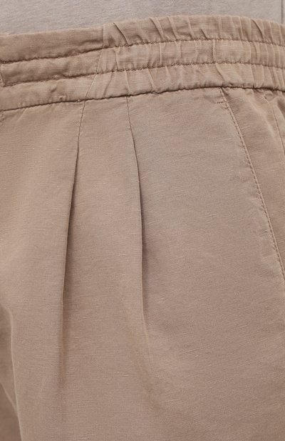 Шорты изо льна и хлопка BRUNELLO CUCINELLI бежевого цвета по цене 73800 руб., арт. M291LV0340, фото 5 Шорты изо льна и хлопка BRUNELLO CUCINELLI, арт. M291LV0340, фото 5