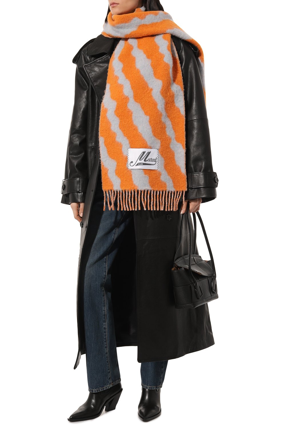 Шерстяной шарф MARNI разноцветного цвета по цене 38800 руб., арт. SCMC0095Y0/UTW986, фото 2 Шерстяной шарф MARNI, арт. SCMC0095Y0/UTW986, фото 2
