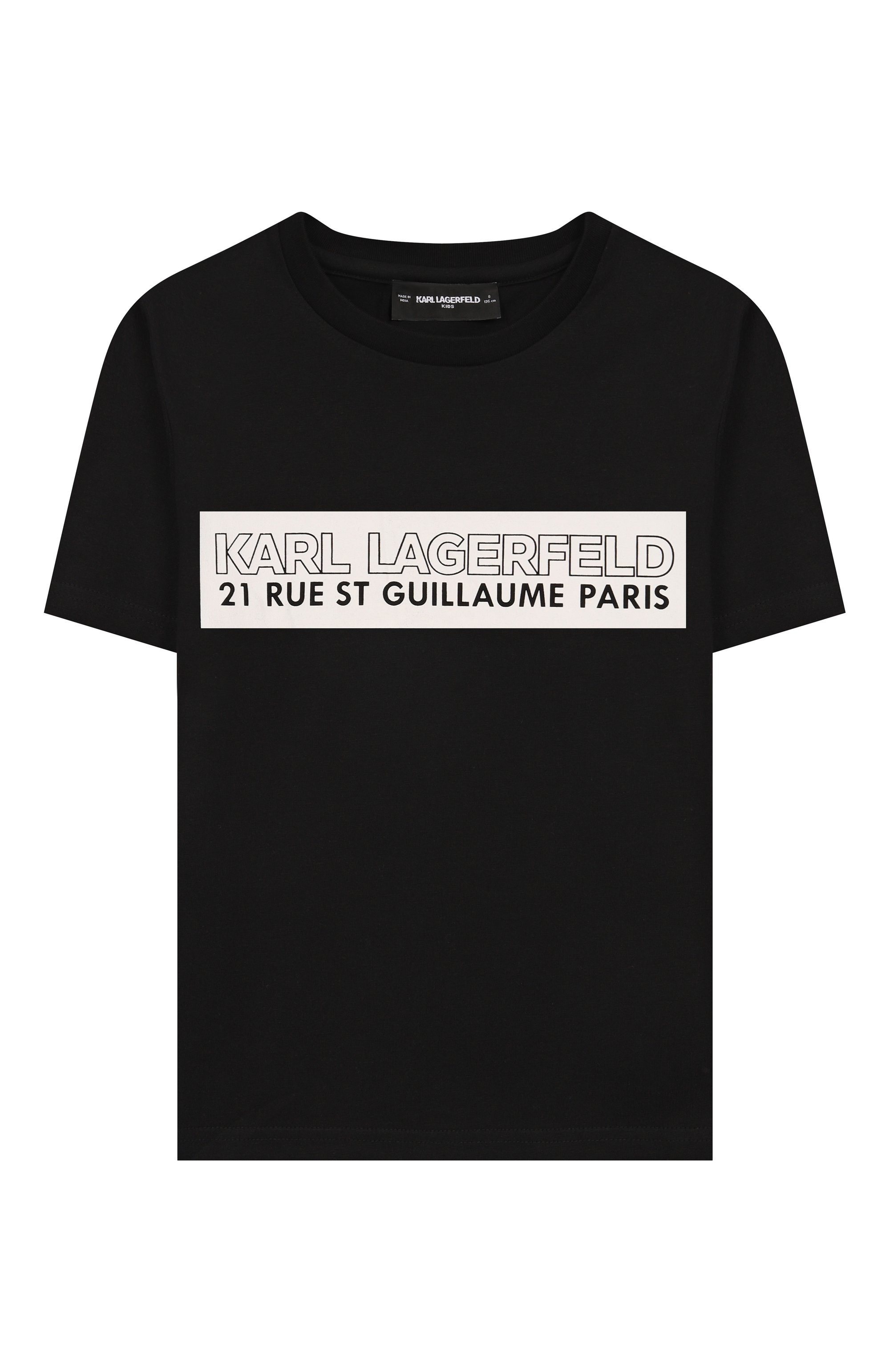Хлопковая футболка KARL LAGERFELD KIDS, арт. Z30954, фото 1