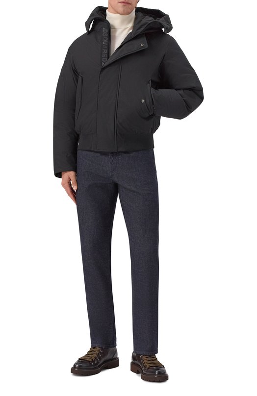Утепленная куртка Dsquared2 S74AM1634/D35081 Чёрный  S74AM1634/D35081 Фото 2