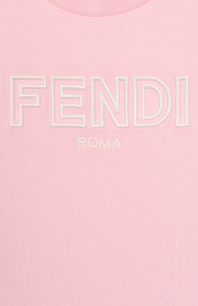 Хлопковая футболка FENDI, арт. JUI159/7AJ/4-6, фото 3