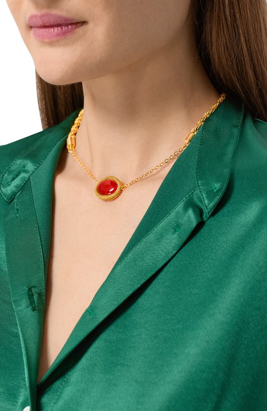 Колье Crystalline Jewellery 207 Оранжевый  207 Фото 2