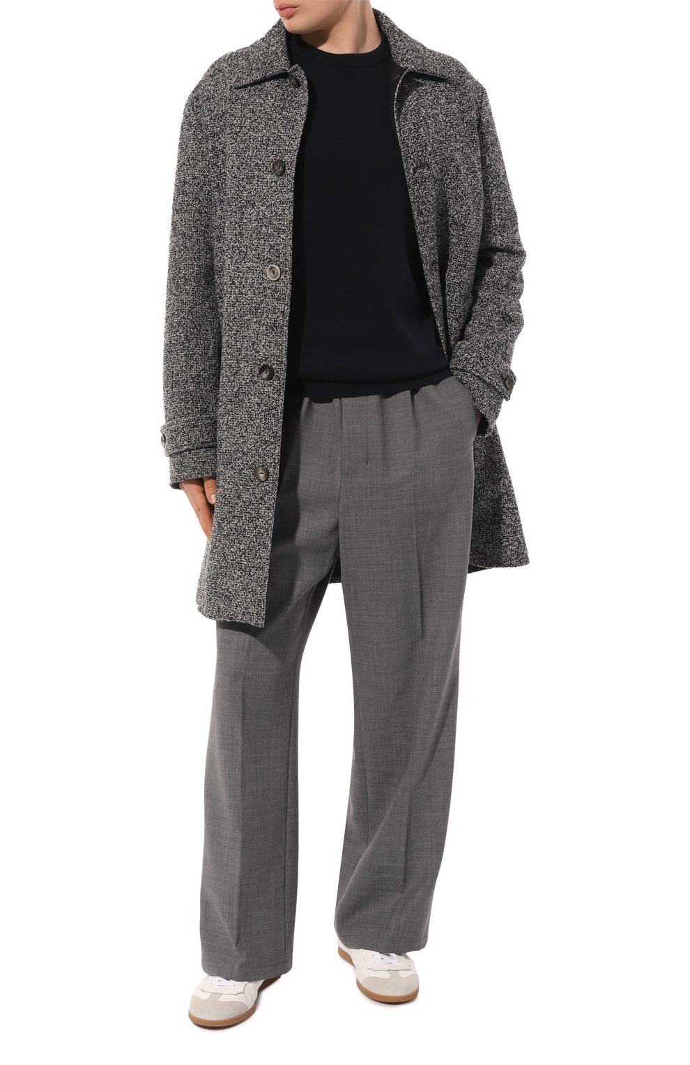 Хлопковый джемпер CORTIGIANI темно-синего цвета по цене 65800 руб., арт. 719310, фото 2 Хлопковый джемпер CORTIGIANI, арт. 719310, фото 2