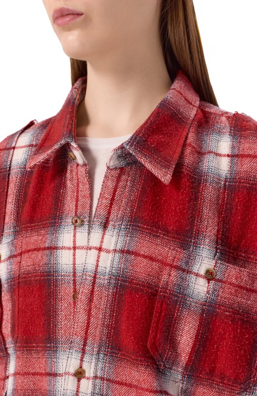 Хлопковая рубашка Addicted AD1313 Красный  AD1313 Фото 5