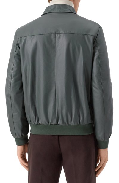 Кожаный бомбер ZILLI, арт. A0RYH1M1005VTSU00, фото 4