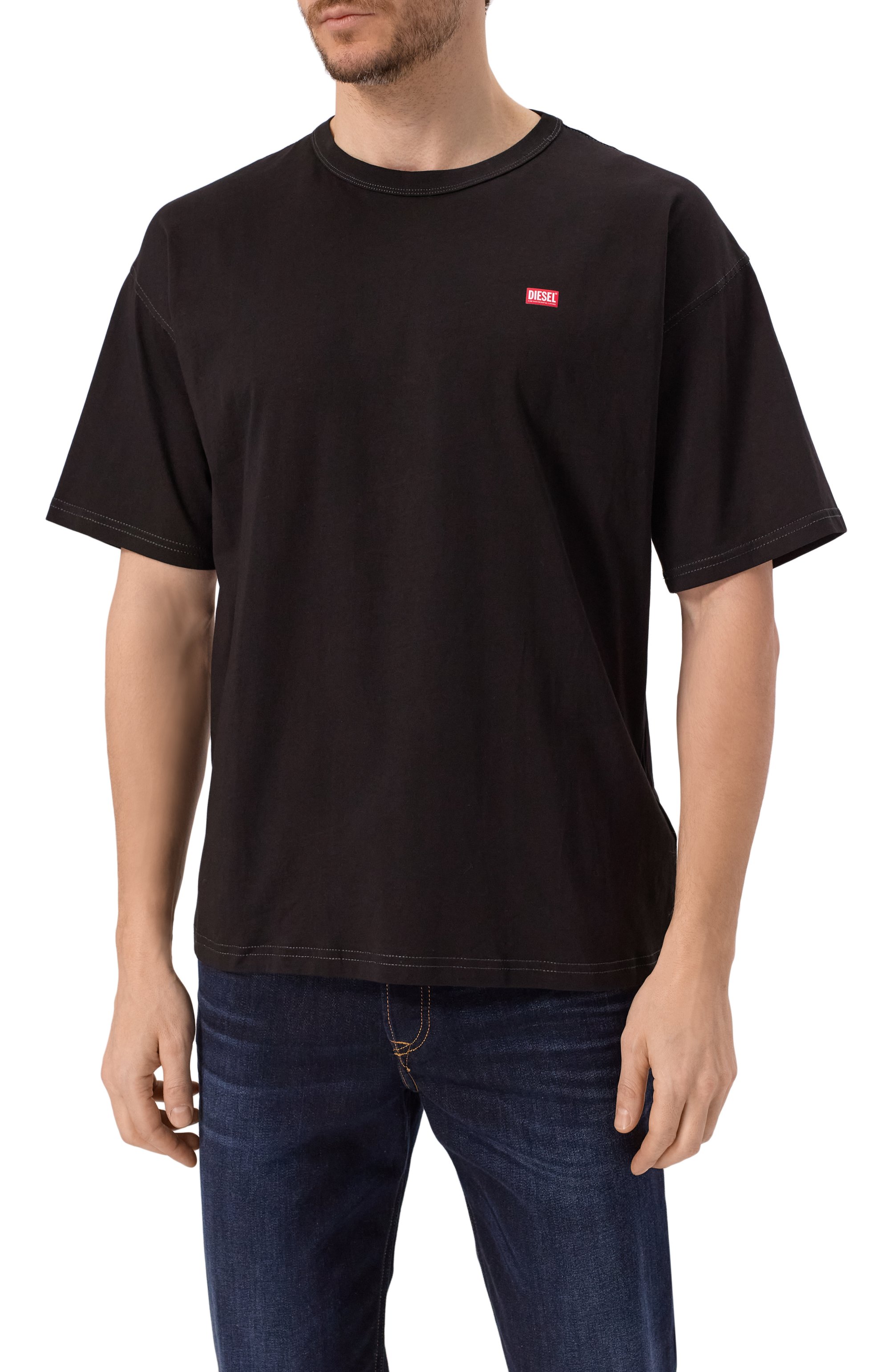 Хлопковая футболка DIESEL, арт. A16400/0QIAM, фото 3