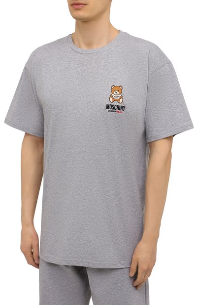 Хлопковая футболка MOSCHINO, арт. A1923/8125, фото 3
