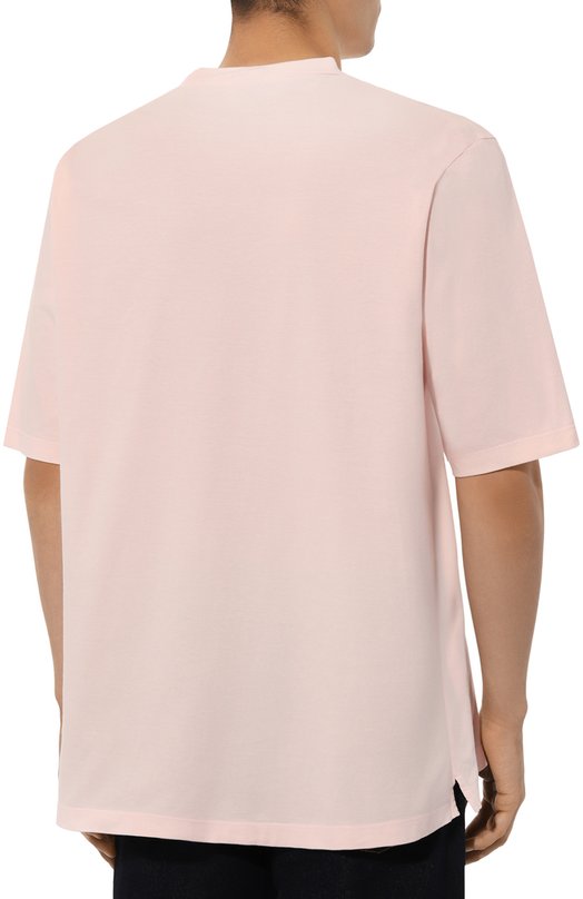 Хлопковая футболка Dsquared2 S74GD1245 Розовый  S74GD1245 Фото 4