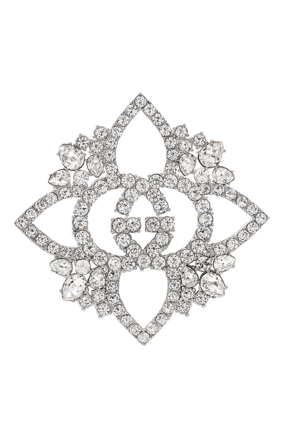 Брошь GUCCI серебряного цвета по цене 108000 руб., арт. 529052 J1D50, фото 1 Брошь GUCCI, арт. 529052 J1D50, фото 1