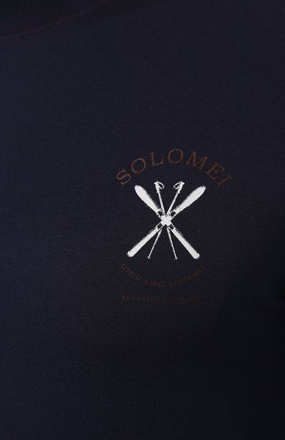 Шелковый лонгслив BRUNELLO CUCINELLI, арт. MM819KT70, фото 5