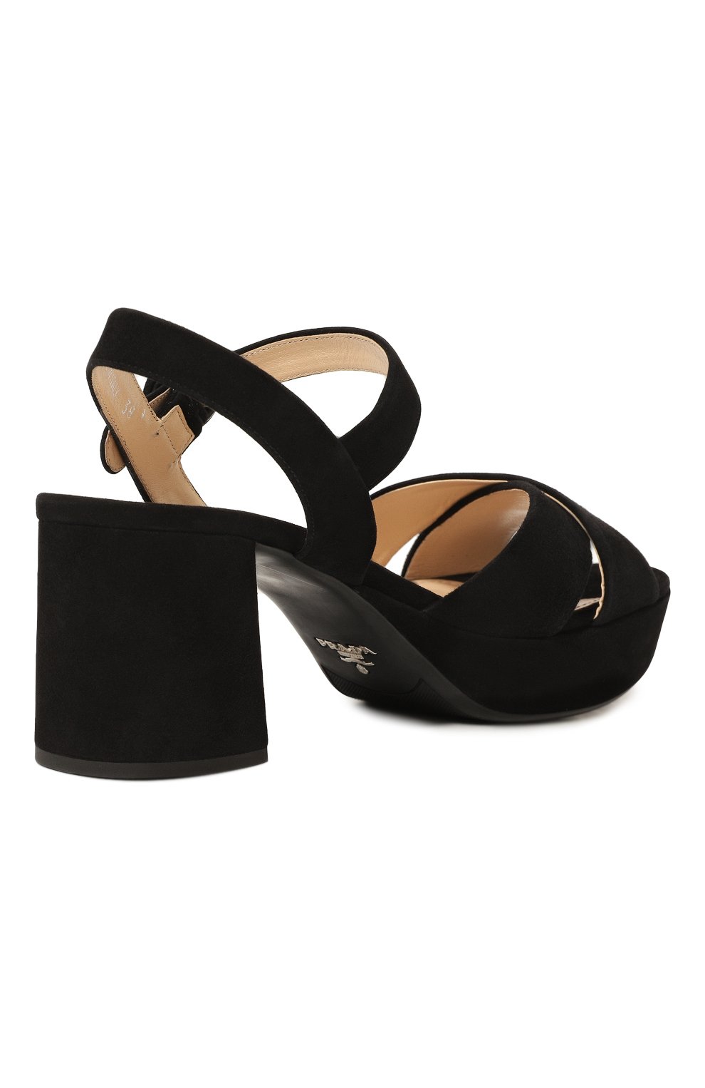 Замшевые босоножки PRADA, арт. 1XP890-008-F0002-B065, фото 5