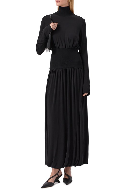 Платье из вискозы Sportmax CINE Чёрный  CINE Фото 2