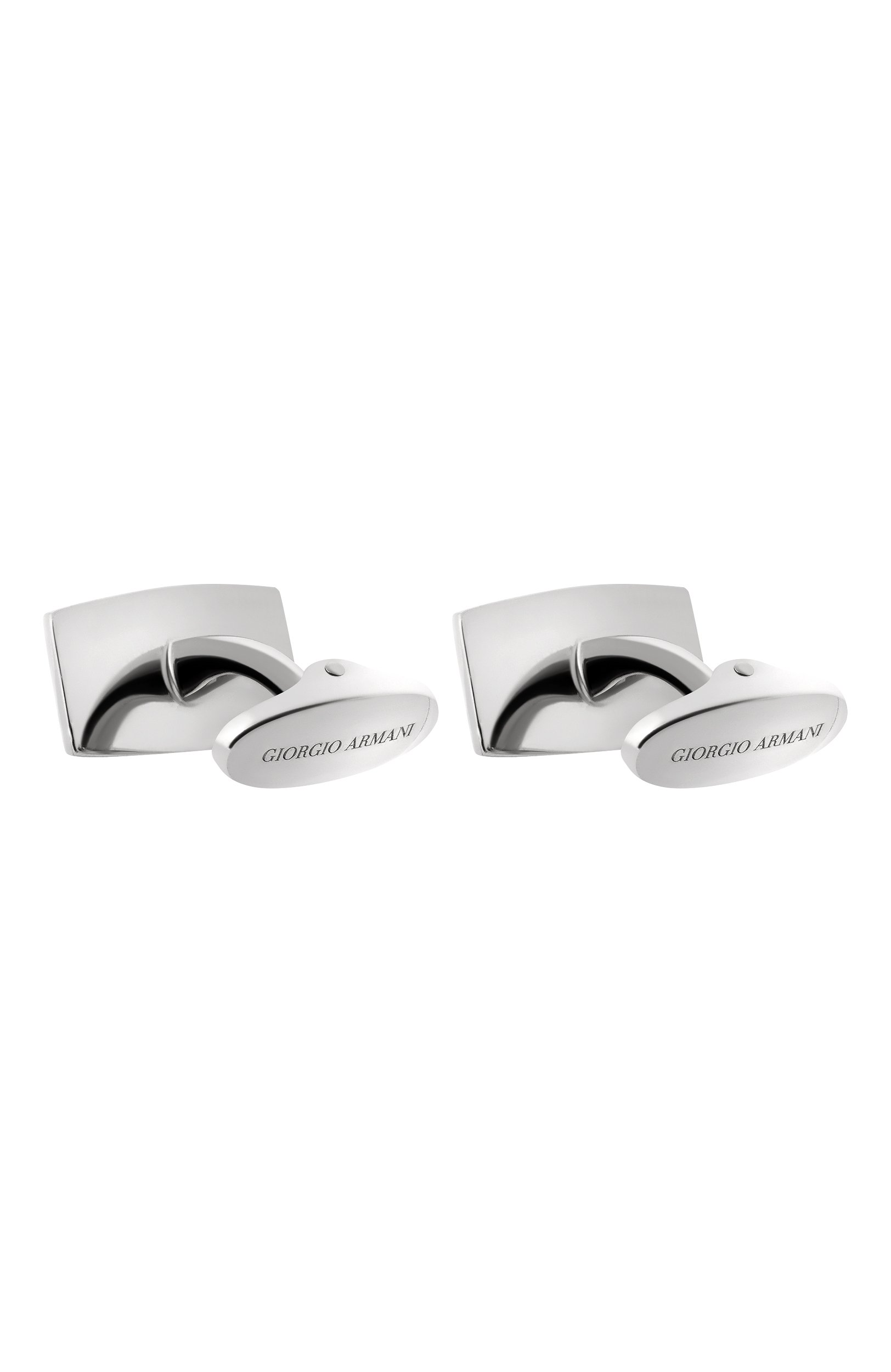 Запонки GIORGIO ARMANI серебряного цвета по цене 79000 руб., арт. GM004309/AF29502, фото 2 Запонки GIORGIO ARMANI, арт. GM004309/AF29502, фото 2