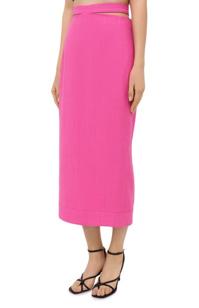 Юбка из вискозы и льна JACQUEMUS, арт. 203SK01/124450, фото 3