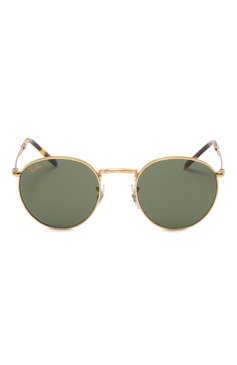 Женс�кие солнцезащитные очки RAY-BAN зеленого цвета, арт. 3637-919631 | Фото 4 (Кросс-КТ: С/з-унисекс; Региональные ограничения белый список (Axapta Mercury): Не проставлено; Нос: Не проставлено; Тип очков: С/з; Материал: Металл; Очки форма: Круглые; Оптика Гендер: оптика-унисекс)