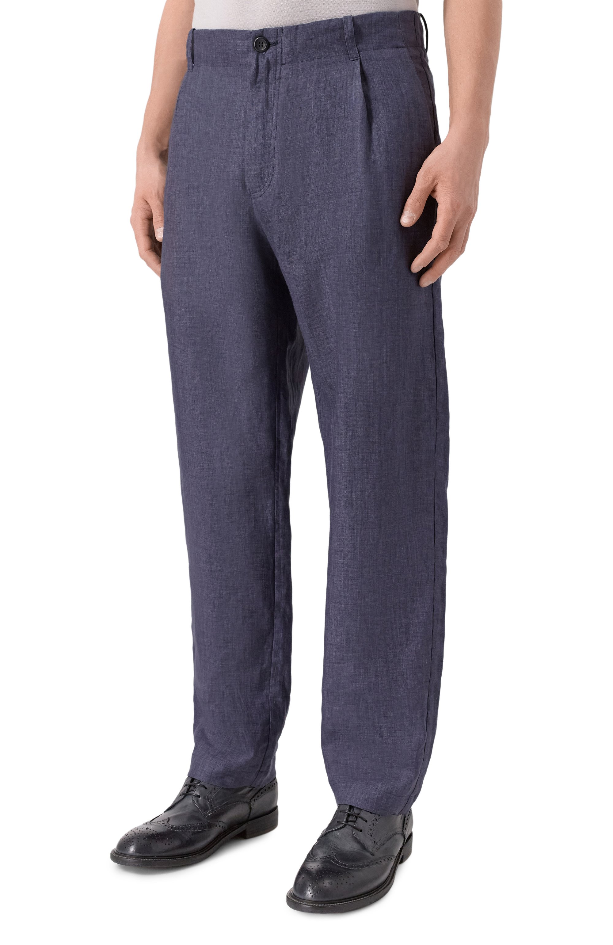 Льняные брюки HANNES ROETHER, арт. PA21DRE.619, фото 3